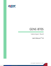 Aaeon GENE-BT05 User Manual