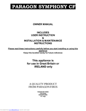 Paragon SYMPHONY CF Owner's Manual