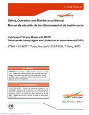 Jacobsen LF 4677 Turbo 67963 Safety, Operation And Maintenance Manual