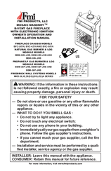 FMI BBM-50N-JHB Owner's Operation And Installation Manual