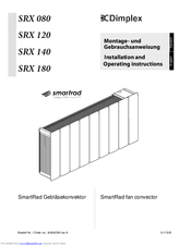 Dimplex SmartRad SRX140 Installation And Operating Instructions Manual