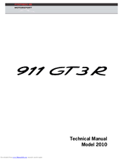 Porsche 911 GT3R 2010 Technical Manual