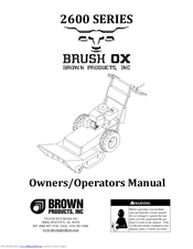 BROWN Brush Ox 2600 Series Owner's/Operator's Manual