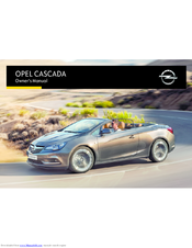 Opel CASCADA Owner's Manual