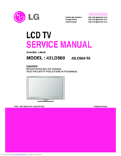 LG 42LD560 Service Manual