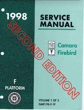 GMC Pontiac Firebird 1998 Service Manual