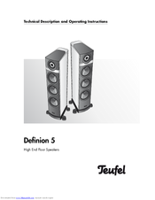 Teufel definition 5 Technical Description And Operating Instructions