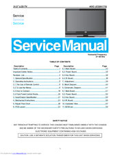 AOC LE32A1710 Service Manual
