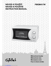 Gallet FMOM417W Instruction Manual