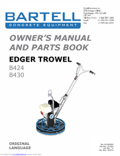 Bartell B424 Owner's Manual And Parts Book