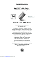 JL Audio m600 Owner's Manual