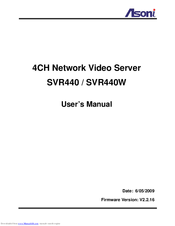 Asoni SVR440 User Manual