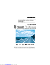 Panasonic CQ-DVR592U Operating Instructions Manual