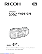 Ricoh WG-5 GPS Start Manual
