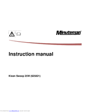 Minuteman Kleen Sweep 25W Instruction Manual