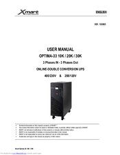 Xmart OPTIMA-33 20K User Manual