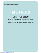 metran MK3075 Installation Instructions Manual