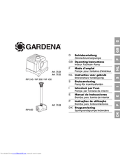 Gardena RP 240 Operating Instructions Manual