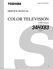 Toshiba 34HX83 Service Manual