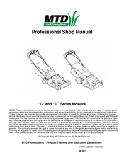 MTD D series Shop Manual