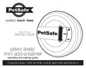 Petsafe Pawz Away PWF00-14040 Operating And Training Manual