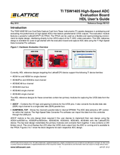 Texas Instruments TSW1405EVM User Manual