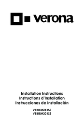 Verona VEBIEM241SS Installation Instructions Manual