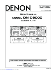 Denon DN-D9000 Service Manual