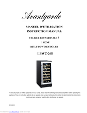 Avantgarde LBWC-26S Instruction Manual