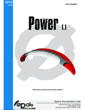 Opale-Parmodels POWER 1.1 Manual