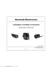 Marshall Electronics CV150-MB Operation Manual
