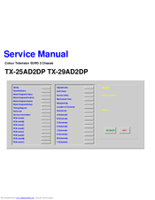 Panasonic Gaoo TX-25AD2DP Service Manual