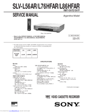 Sony SLV-L56AR Service Manual