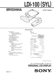 Sony LDI-100 Service Manual