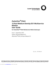 Lucent Technologies PacketStar PSAX User Manual