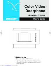 Commax CDV-50A User Manual