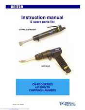 Unitor CH-PRO 33 Straight Instruction Manual / Spare Parts List