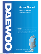 Daewoo KOC-984T2S13 Service Manual
