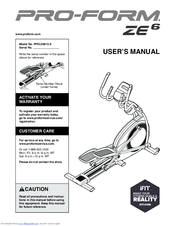 Pro-Form ZE 6 User Manual