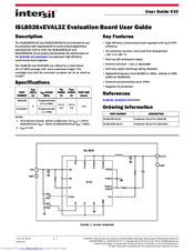 Intersil ISL8026AEVAL3Z User Manual
