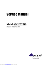 Alto aMictube Service Manual