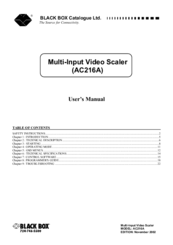 Black Box AC216A User Manual