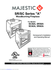 Majectic SC36A Homeowner's Installation And Operating Manual