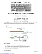 Directed XpressSTART Mercedes Solution Installation Instructions Manual