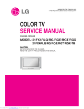 LG 21FX4RGE Service Manual