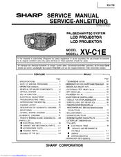 Sharp XV-C1E Service Manual