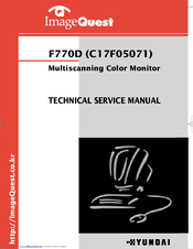 ImageQuest F770D Technical & Service Manual