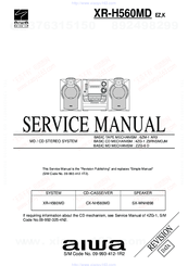 Aiwa XR-H560MD Service Manual