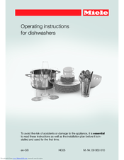 Miele G 6583 Operating Instructions Manual