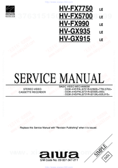 Aiwa HV-FX5700 Service Manual